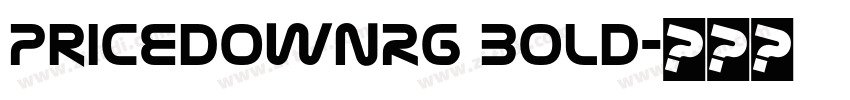 PricedownRg Bold字体转换